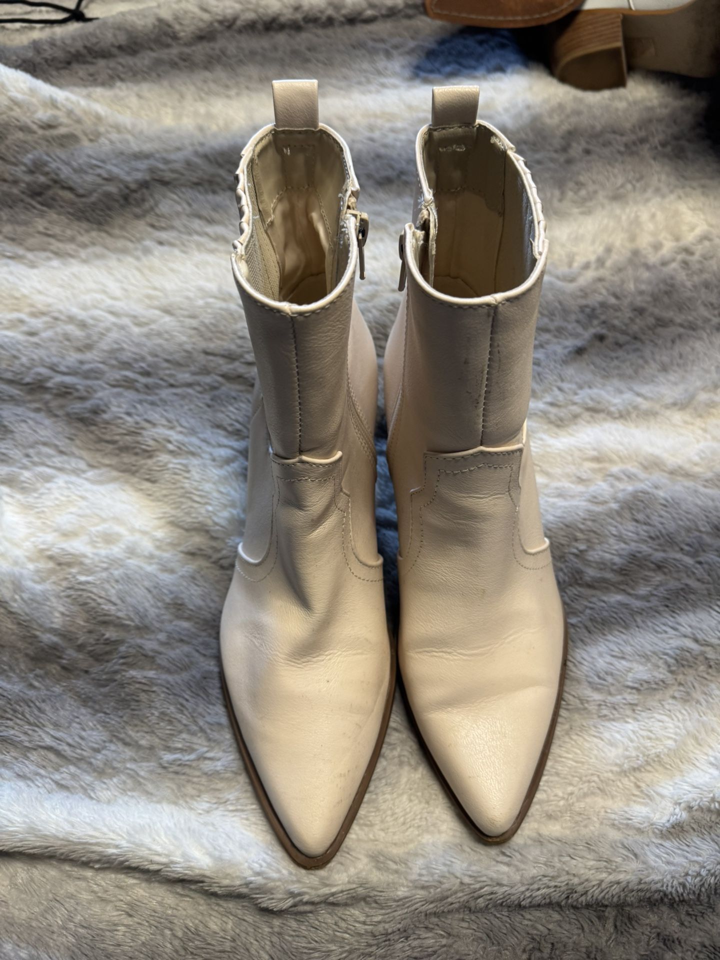 Beige Boots Size 8