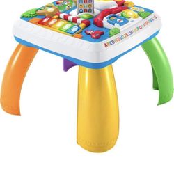 Fisher-Price Baby to Toddler Toy Laugh & Learn Around The Town Learning Activity Table with Music