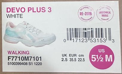 New Ryka Devo Plus 3 Walking Shoes White