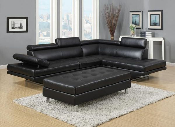New Ibiza White Black Sectional Sofa And Ottoman Set Only 699 No New Ibiza White Black Sectional Sofa And Ottoman Set Only 699 No Credit Check Financing Furniture In Tampa Fl Offerup