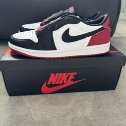 Nike Jordan 1 Low Black Toe New 