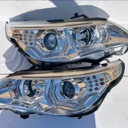 04-07 BMW 525i 530i 06-07 525xi 530xi 550i 04-05 545i LED DRL Projector Headlights Luces Focos Micas Faros Faroles Headlamps
