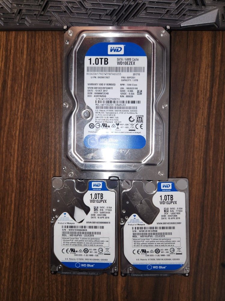 1TB WD Blue 2.5 Laptop HDD