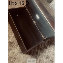 Leather Chest Storage 