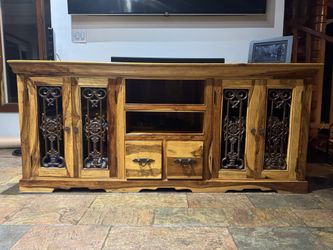 Make ME A Solid OFFER ~ TEAK Wood & Wrought Iron 