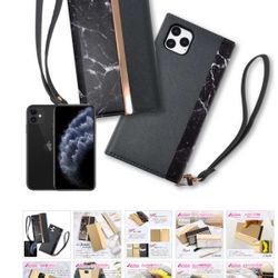 Black Synthetic Leather Case For IPhone 11Pro (13)