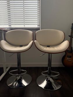 Set of 2 Adjustable Bar Stools