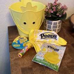 NEW Peeps Themed Easter Gift Basket bundle