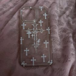 Clear Cross Phone case 