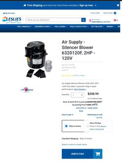 Air Supply Silencer Blower