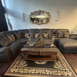 Sofa, Sectional, Coffee Table, And Tables And Hutch