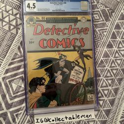 Detective Comics #80 Cgc 4.5  Two Face Cover Batman  DC 1943
