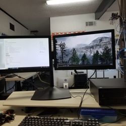 Hp Desktop Dual screen Computer 