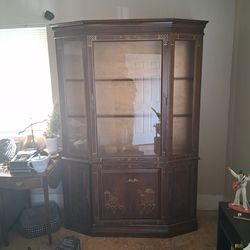 Jasper chinoiserie china display cabinet