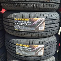 215/55/17 Blackhawk Tires