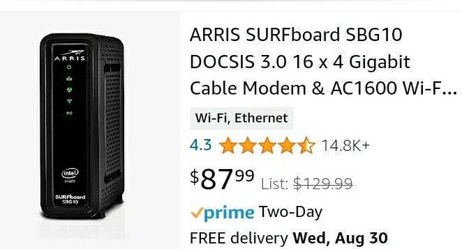 Arris Surfboard Cable Modem