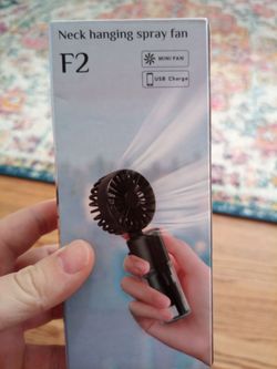 Portable spray fan