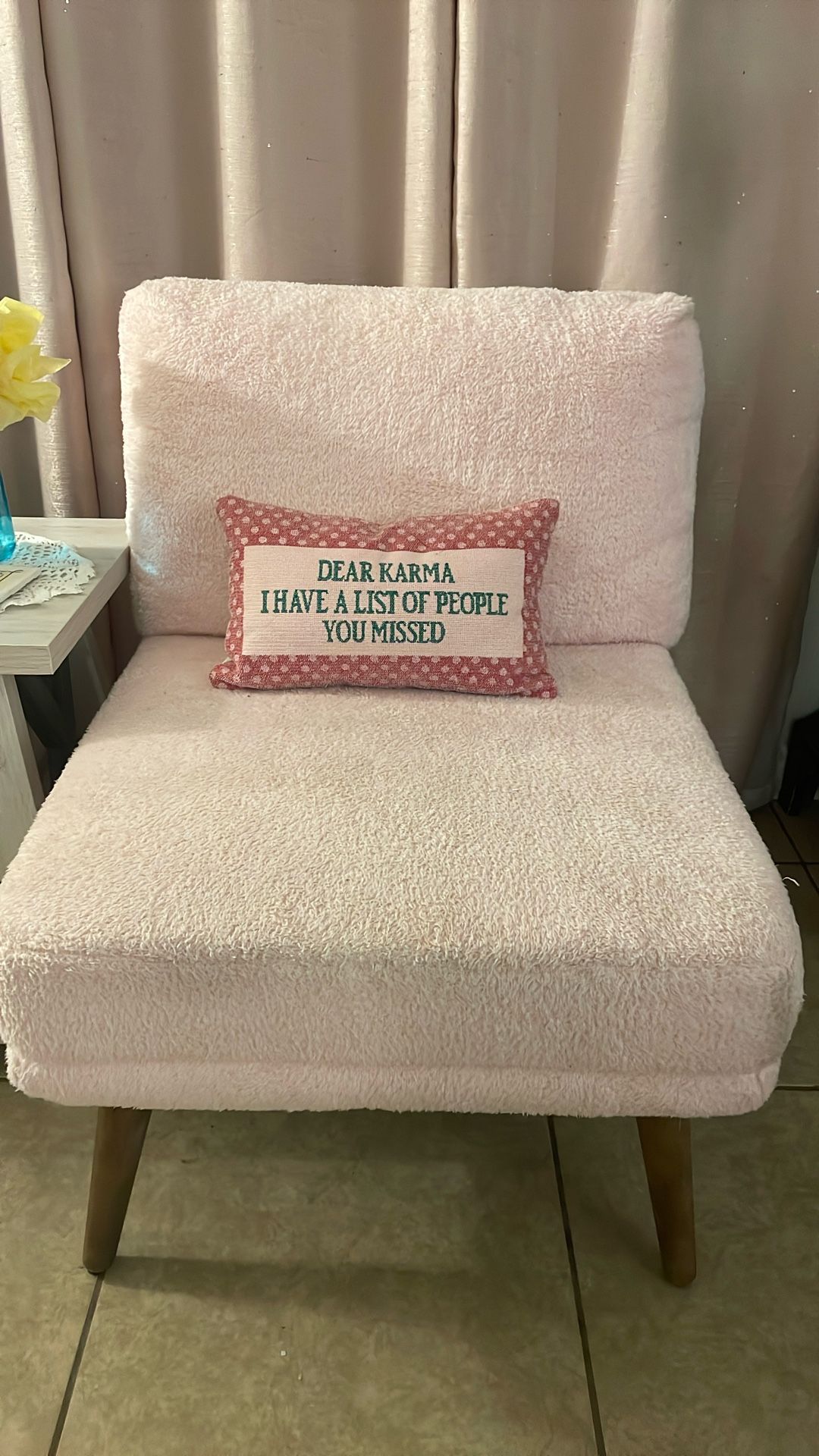 Pink Armchair
