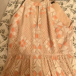 Size 10 Megyn dress in Cream Combo  BCBGMAXAZRIA