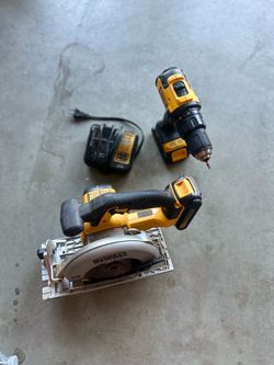 Dewalt Saw, Drill, & Batteries