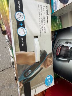 Never used Brookstone 2-in-1 Tapping and Shiatsu Massager