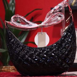 Black Quilted Moon purse