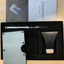 Slim RFID Blocking Metal Wallet And Money Clip