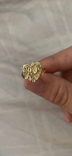 14kt heart nugget ring size 6