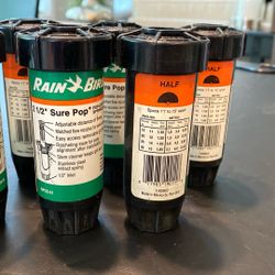 Quantity of 8: Rain Bird 2 1/2 “ Sure Pop #SP25-H - Pop-Up Spray Sprinkler - Half 