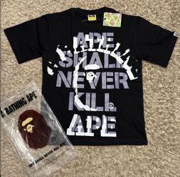 Bape graphic tee size small men
