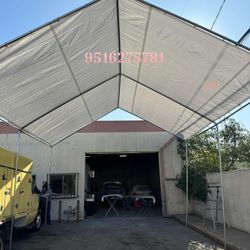 Tarp And Metal Frame 