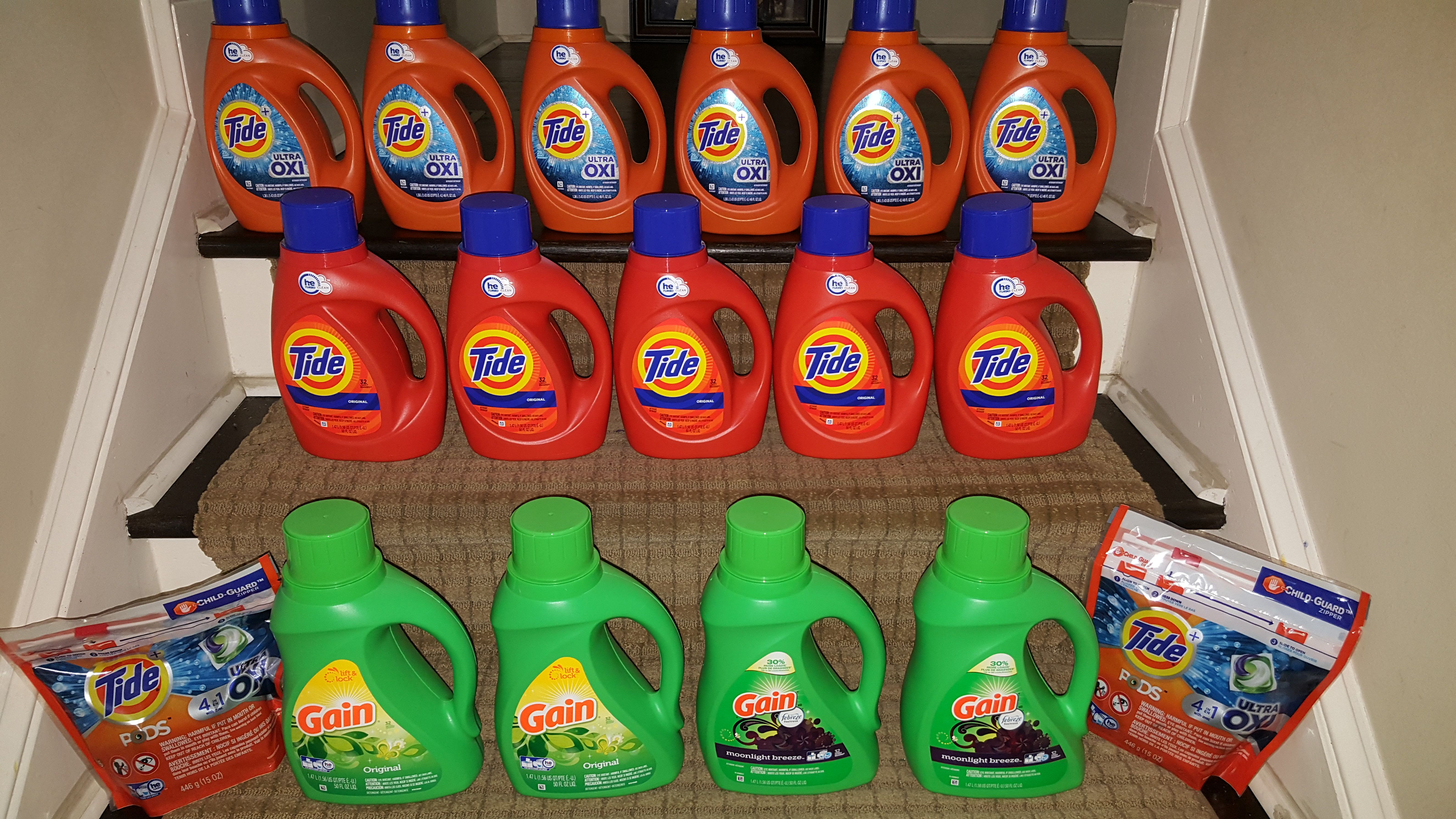 Tide and Gain laundry detergent special