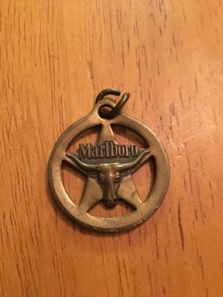 Vintage Marlboro Brass Key Chain
