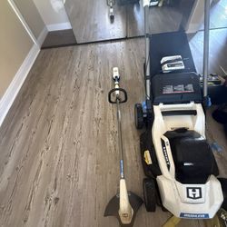 Hart 40v Lawn Mower & Weed Wacker & Charger