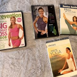 Fitness DVD Bundle – Pilates, Yoga & Weight Loss Workouts