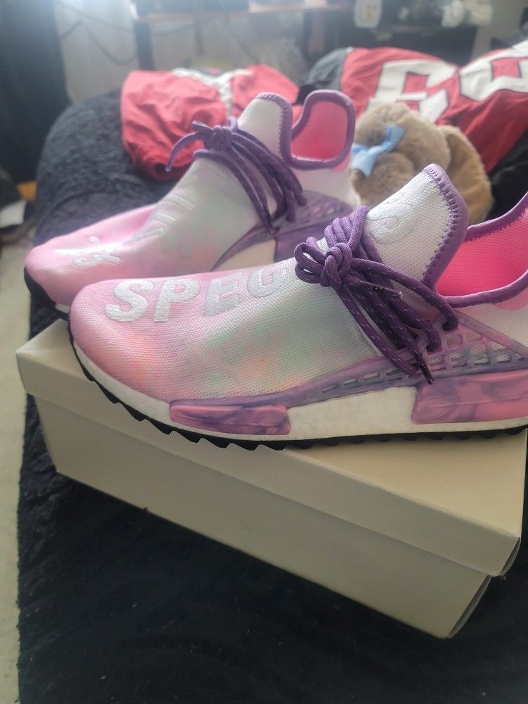 Adidas NMD Pharrell Williams HU Holi Fest Pink Glo