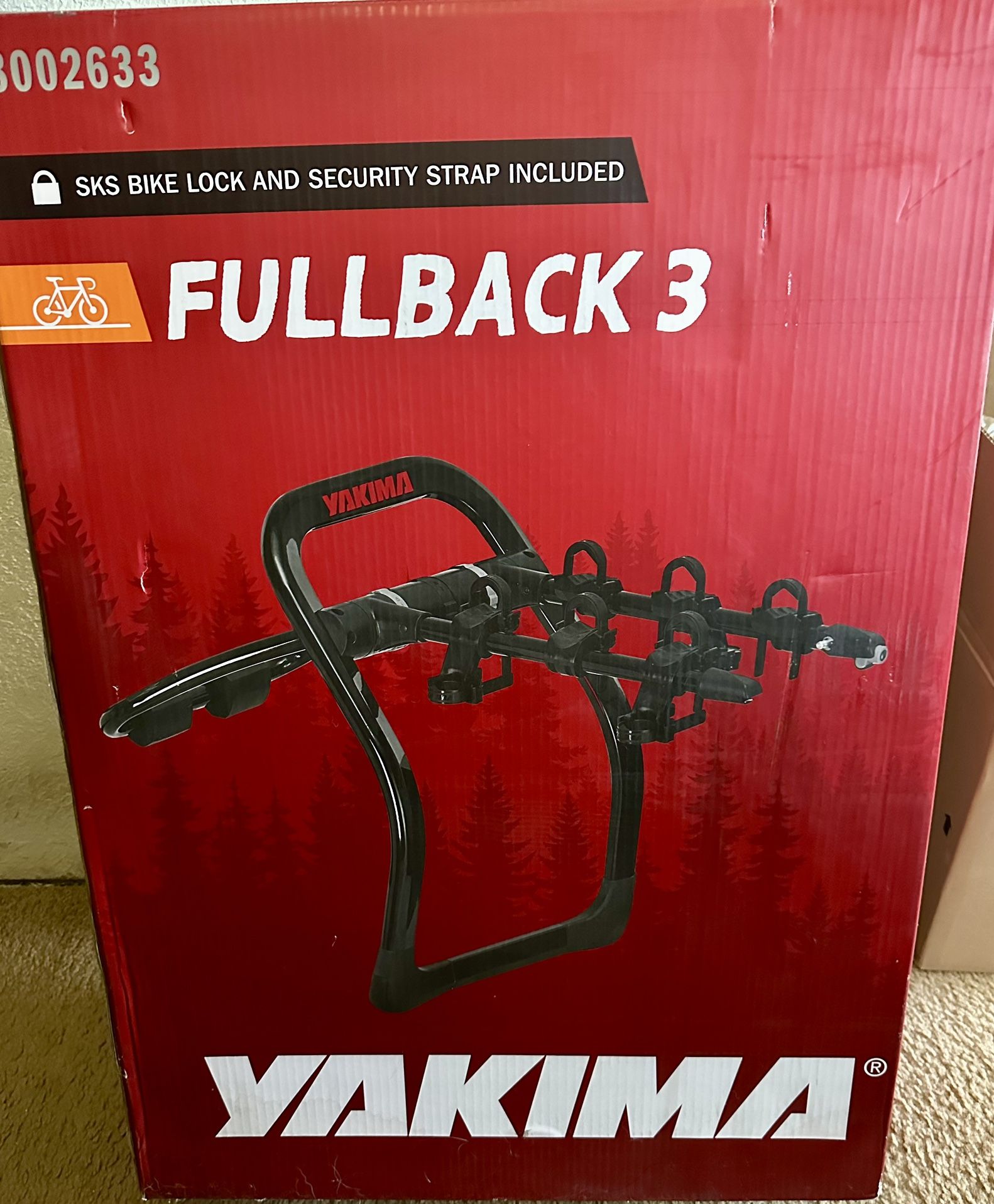 Yakima FullBack 3 Bike Rack – NEW, Fits Cars/SUVs (Accord, RDX, Outback)