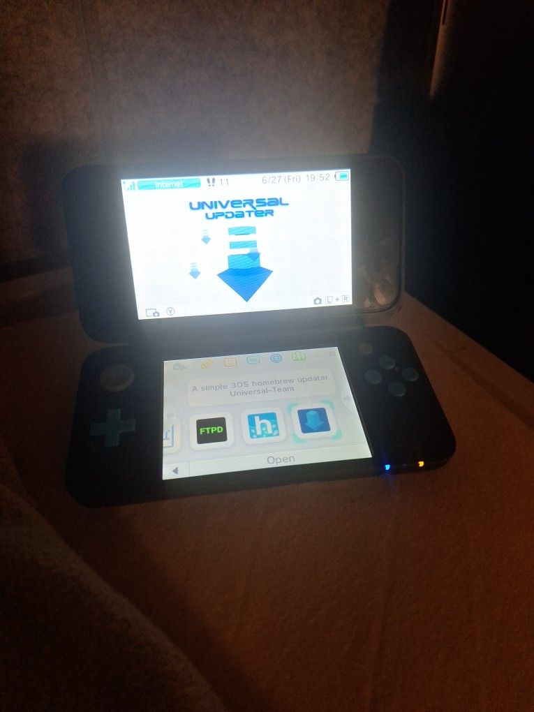 2dsxl w/ cfw (turquoise/black)