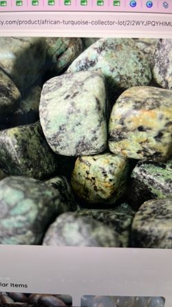 African Turquoise Tumbled Lot - 48 Pc Polished Evolution Crystal Lot