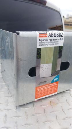 Adjustable post base 8x8