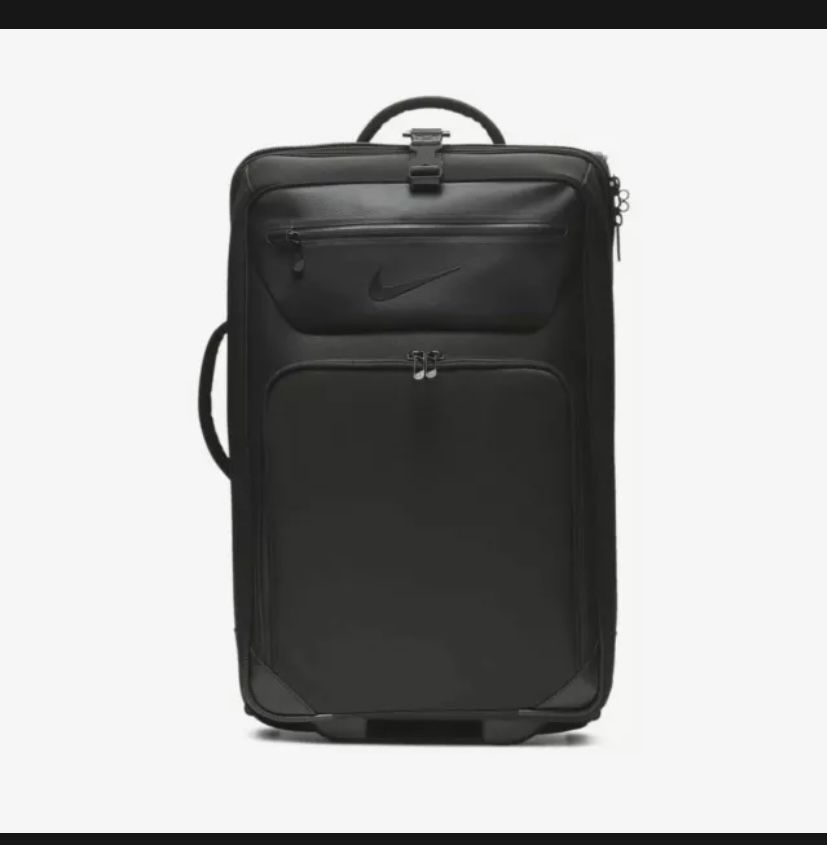 Nike Departure Roller Expandable Travel Luggage Bag BA5926-010 Black Suitcase
