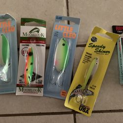 Misc Fishing Lures And Clear box 