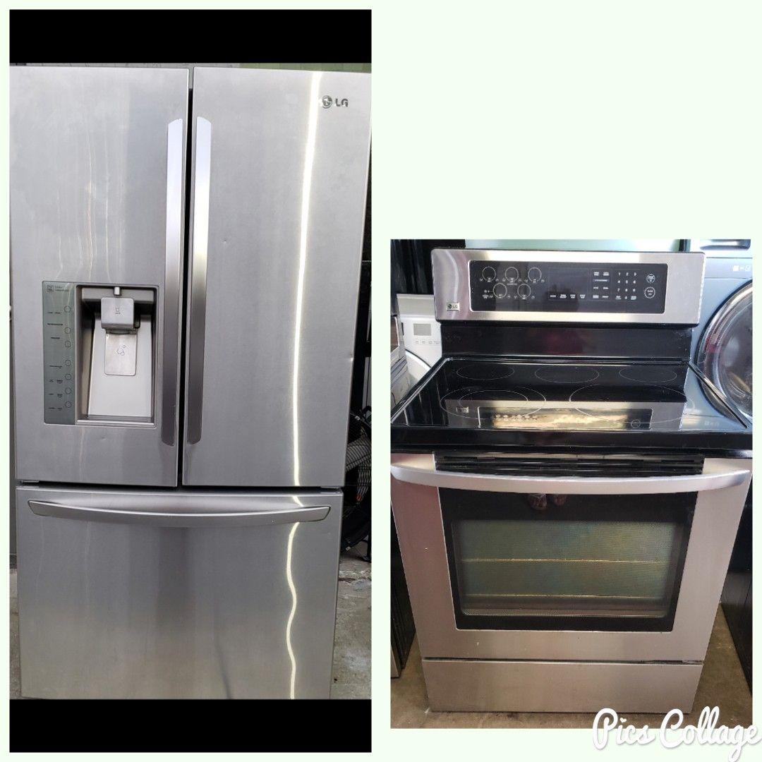 36" LG FRENCH DOORS & LG ELECTRIC GLASS TOP RANGE for Sale in Miami, FL