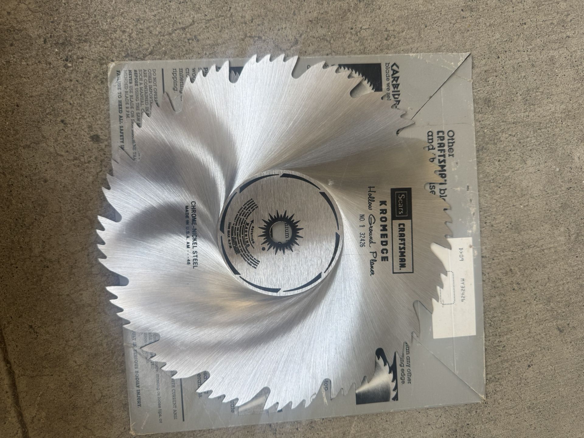 Craftsman Table saw Blade