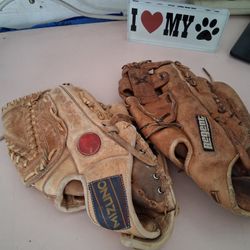 Baseball Gloves In Excellent Condition $35 Each Each