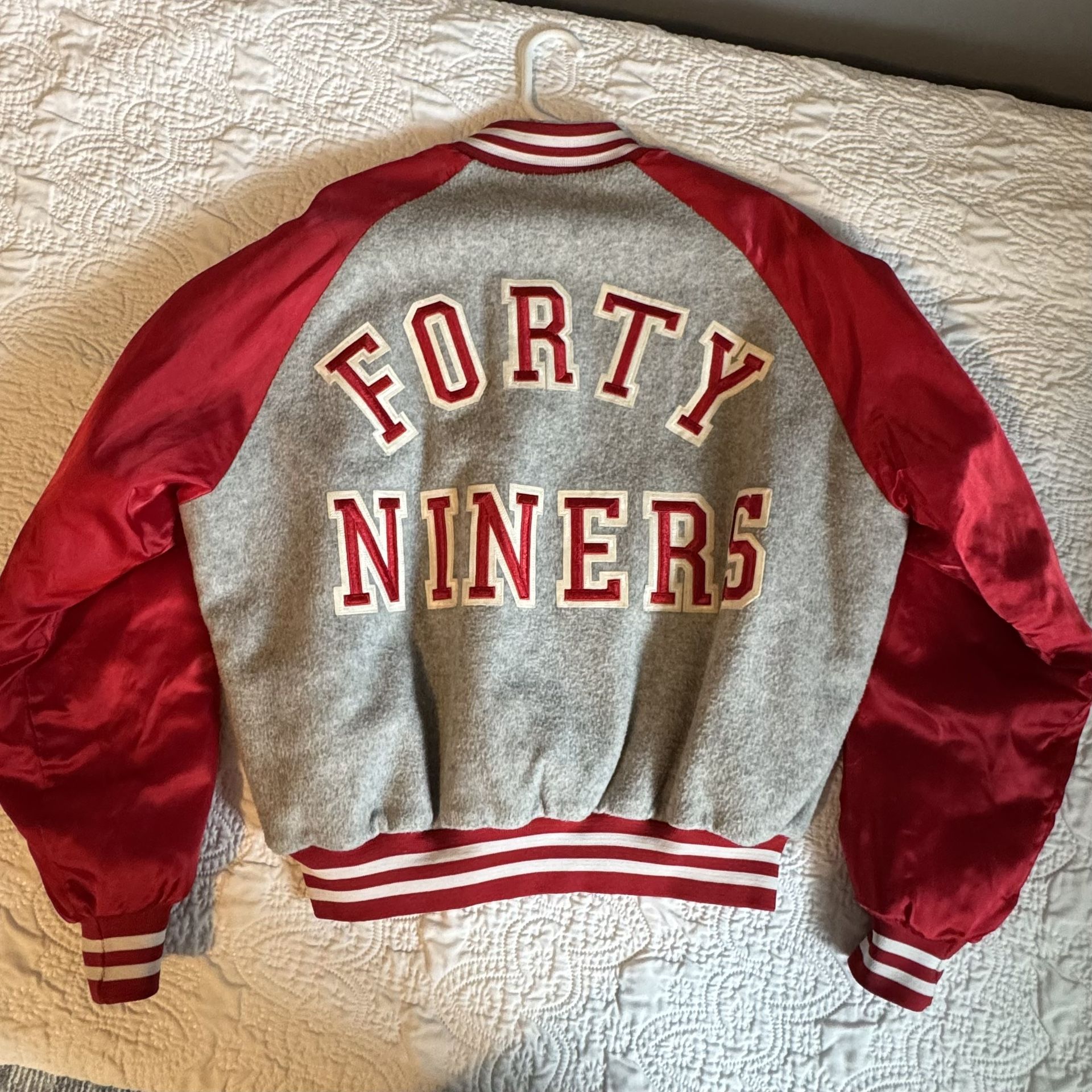 San Francisco 49ers Jacket XL Chalk Line Starter NFL Niners Forty Niners Jersey Hoodie SF Vtg