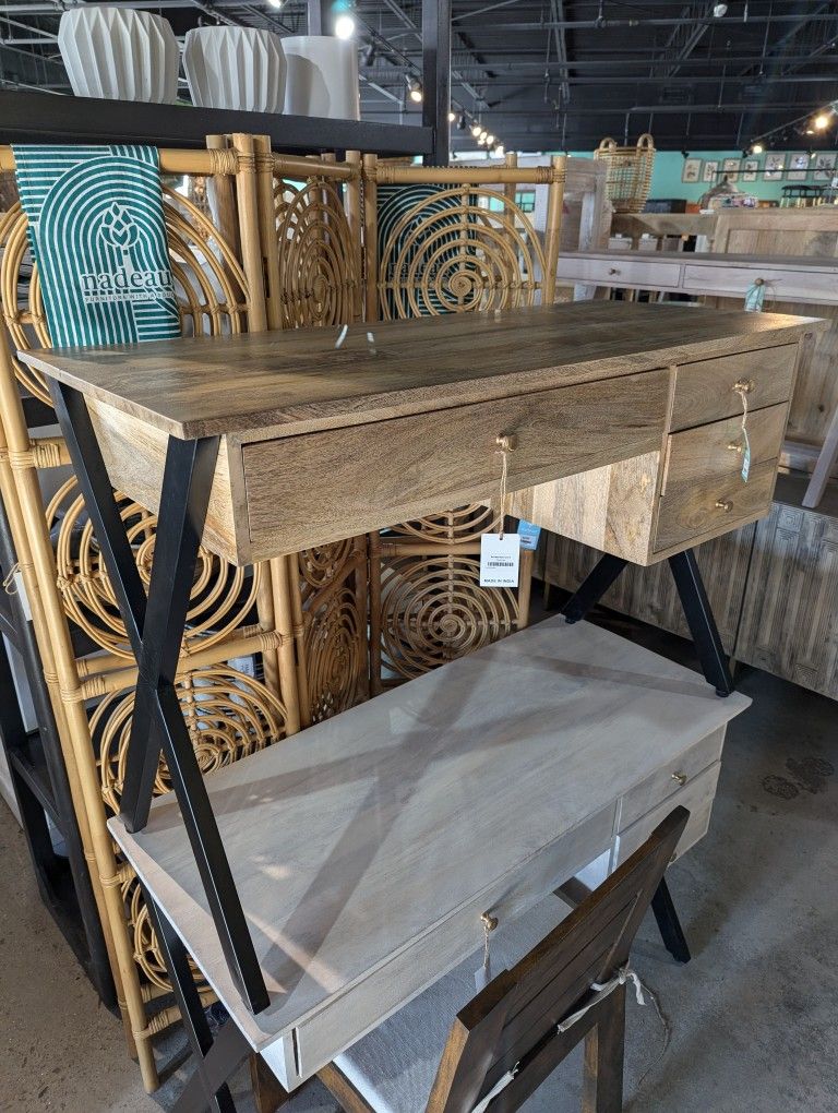 Mango And Iron Desk