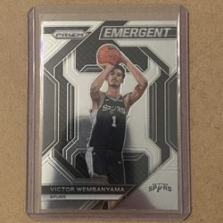 2023-24 Panini Prizm Emergent Victor Wembanyama RC #12 San Antonio Spurs