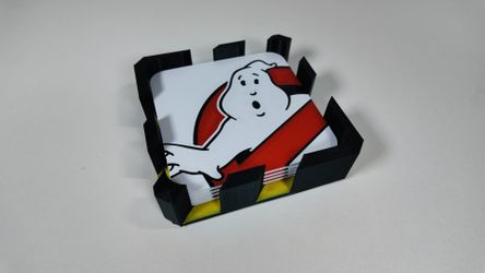 Ghostbuster coasters and holder