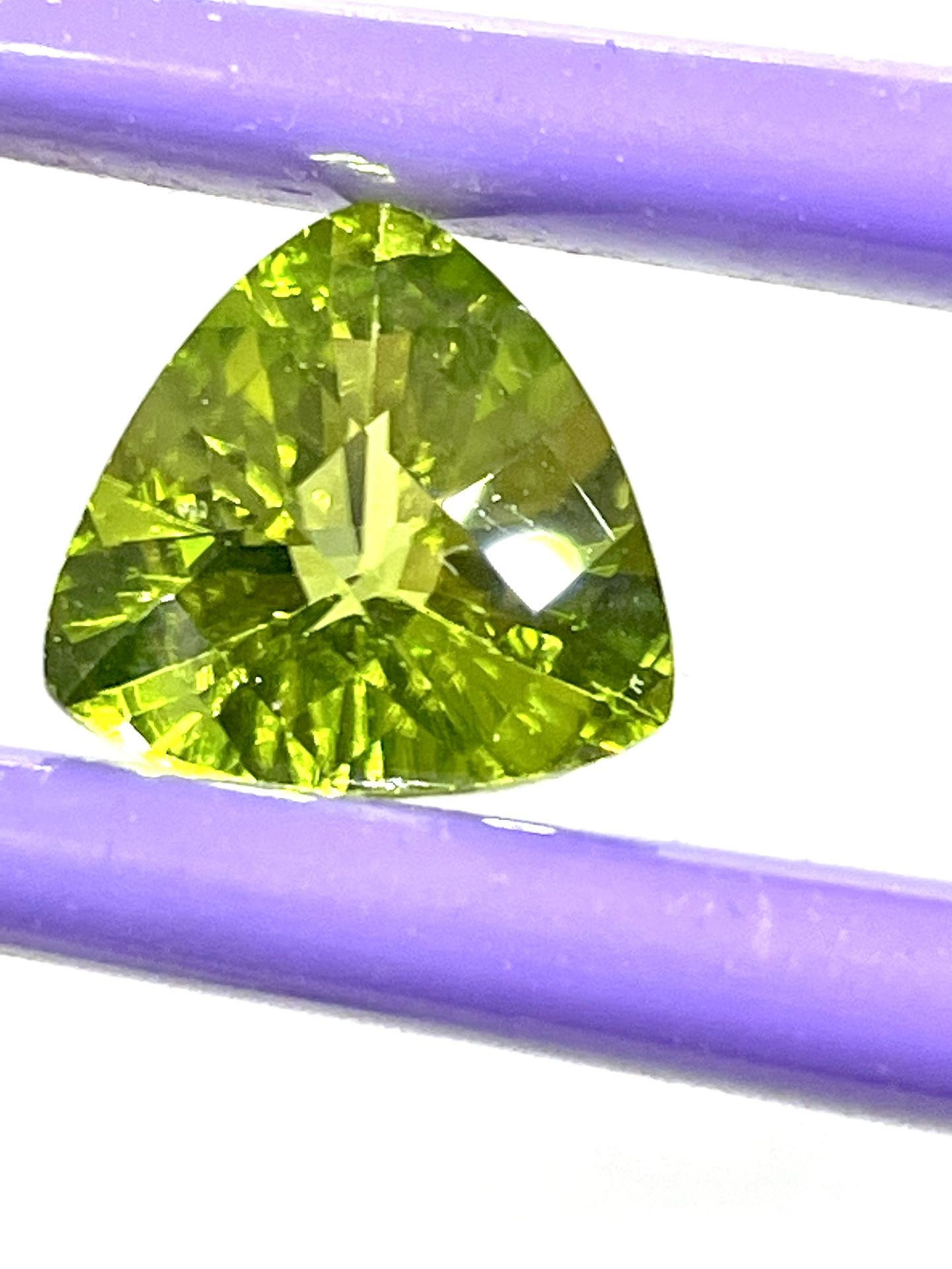 4.2ct Trillion Cut Peridot 